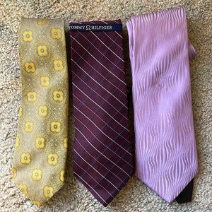 🤩 3 silk vintage ties